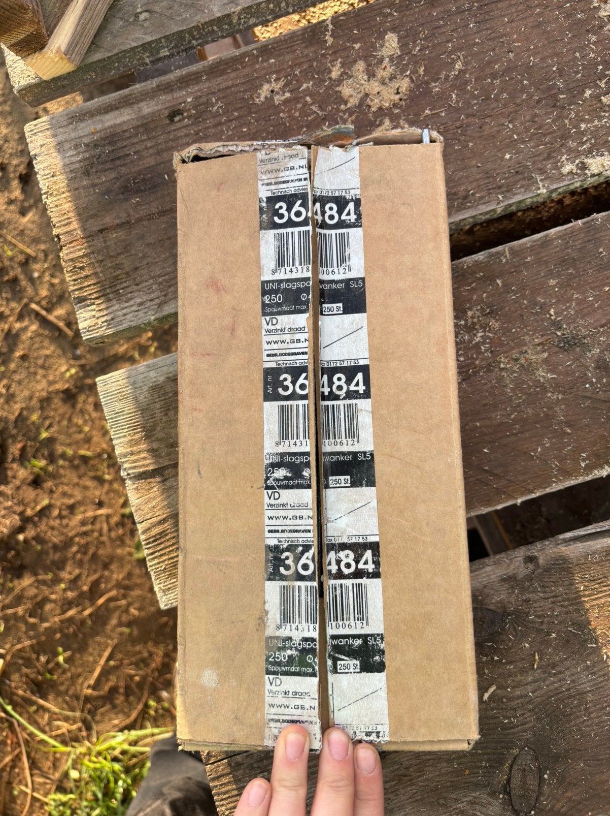 Slagspouwanker 250mm, Ophalen, Zo goed als nieuw