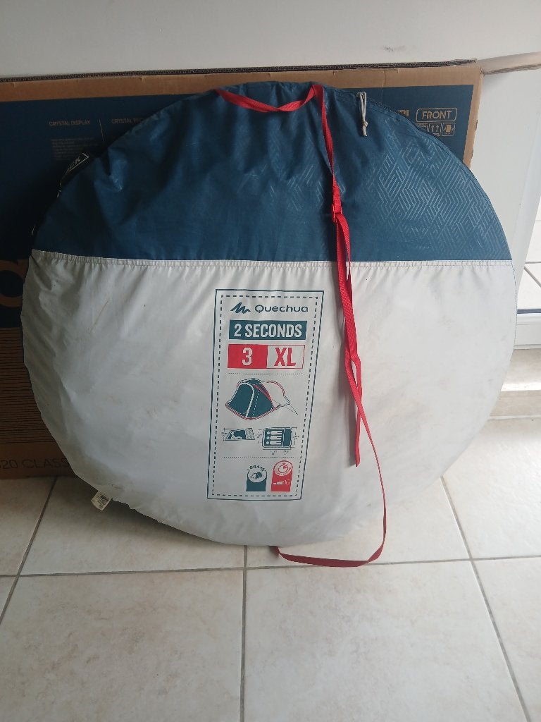 Pop-up tent voor 3 personen 2 Seconds 3XL Fresh & Black, Caravans en Kamperen, Tenten, Ophalen, Gebruikt, Tot en met 3