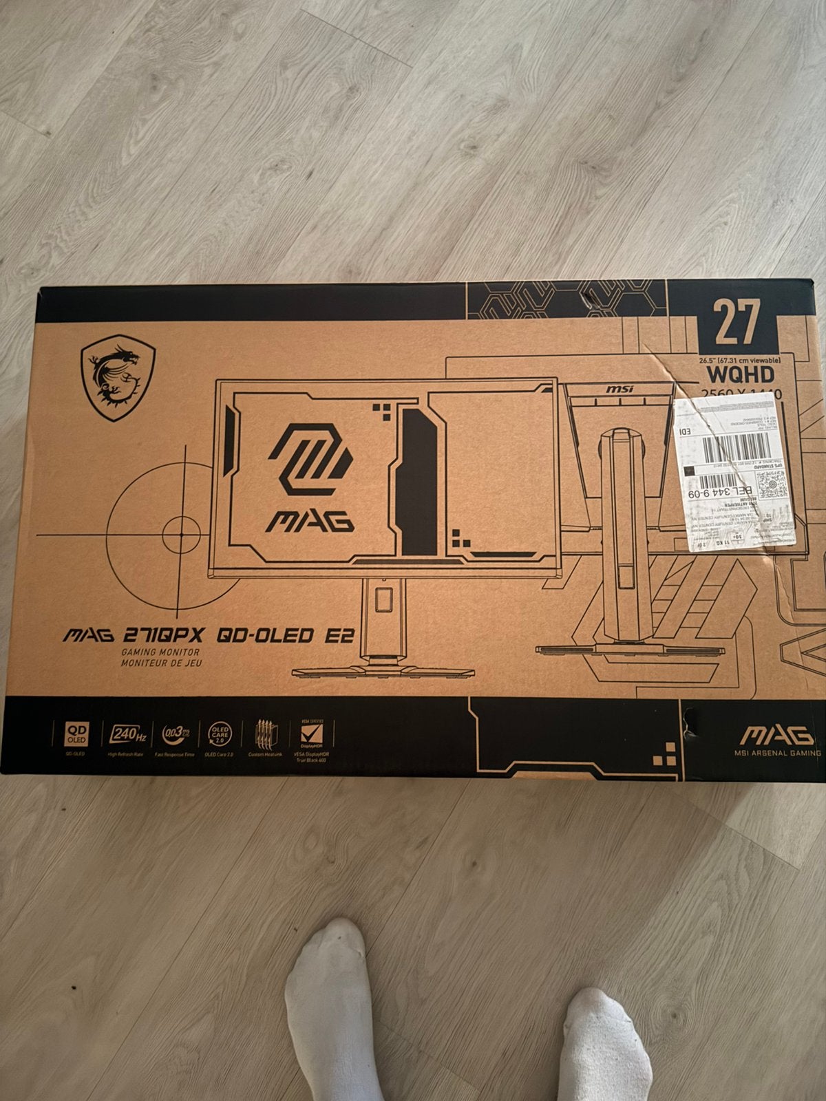 Gaming monitor OLED ASUS, Consoles de jeu & Jeux vidéo, Enlèvement, MSI, Comme neuf