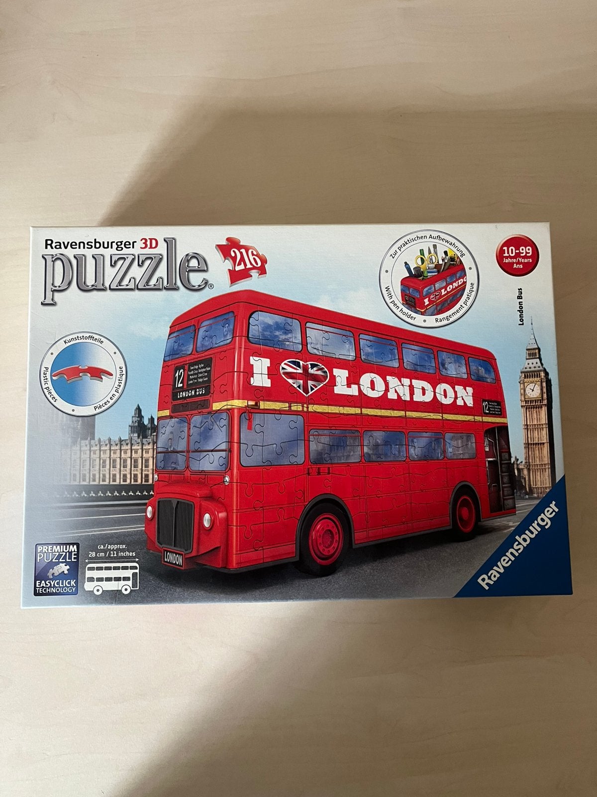 3D puzzle bus, Ophalen of Verzenden, Zo goed als nieuw
