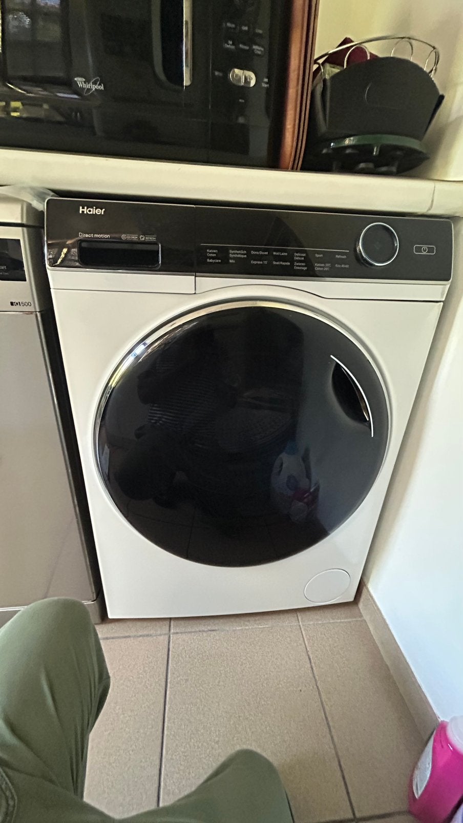 Machine à laver  HAIER 8 KG, 8 à 10 kg, Enlèvement, Utilisé, 85 à 90 cm