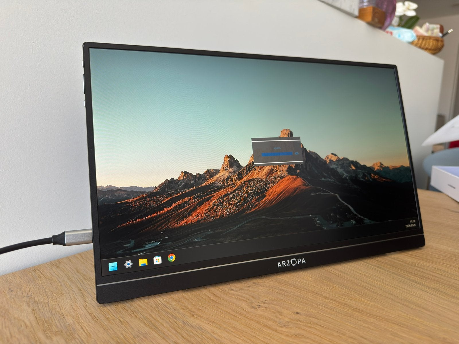Portable Monitor Full HD 1080P USB-C – Nieuw in Doos, Computers en Software, Monitoren, Zo goed als nieuw, HDMI, Gaming, IPS, HD
