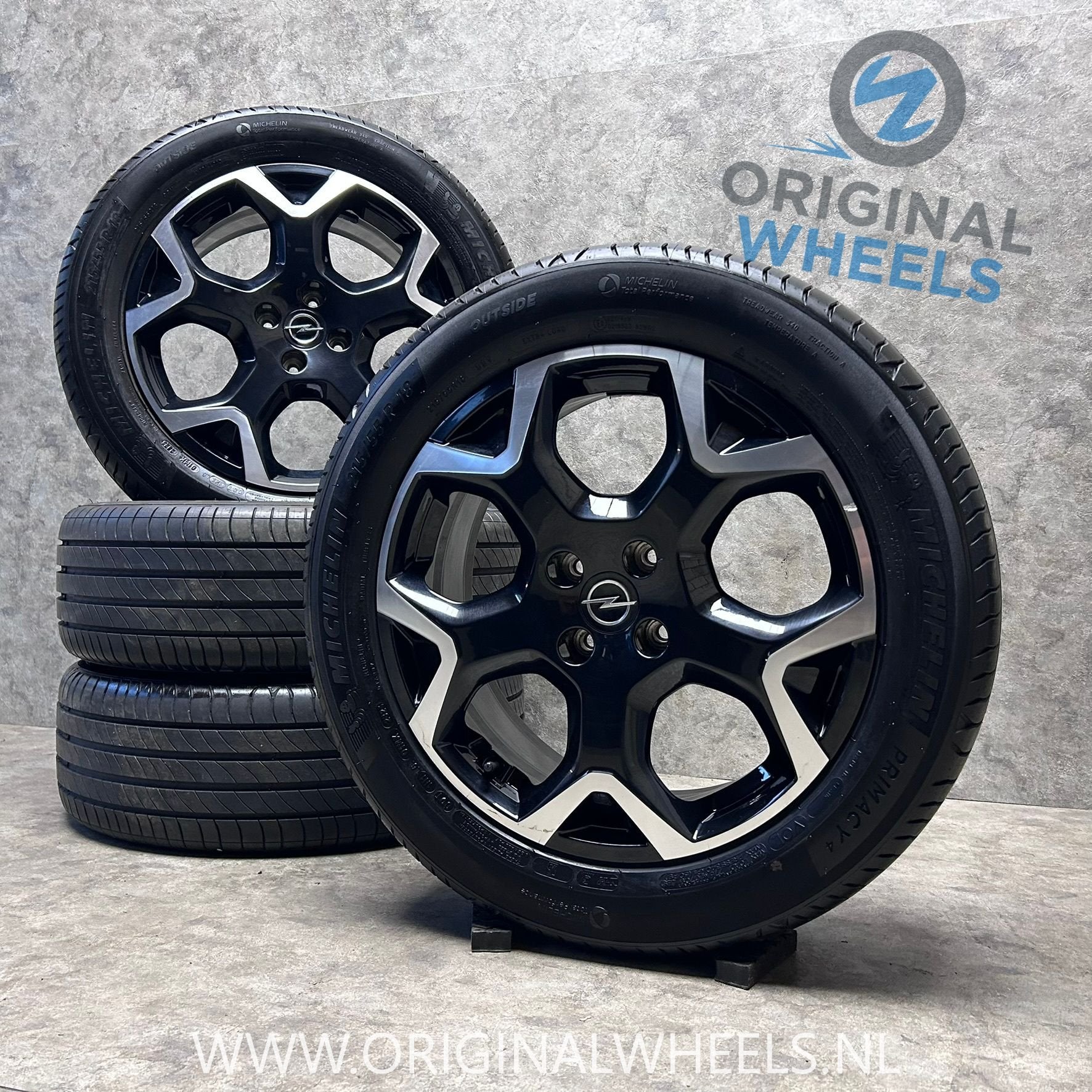 18 inch originele velgen + zomerbanden Opel Mokka 9835097680, 18 inch, -, -, Banden en Velgen