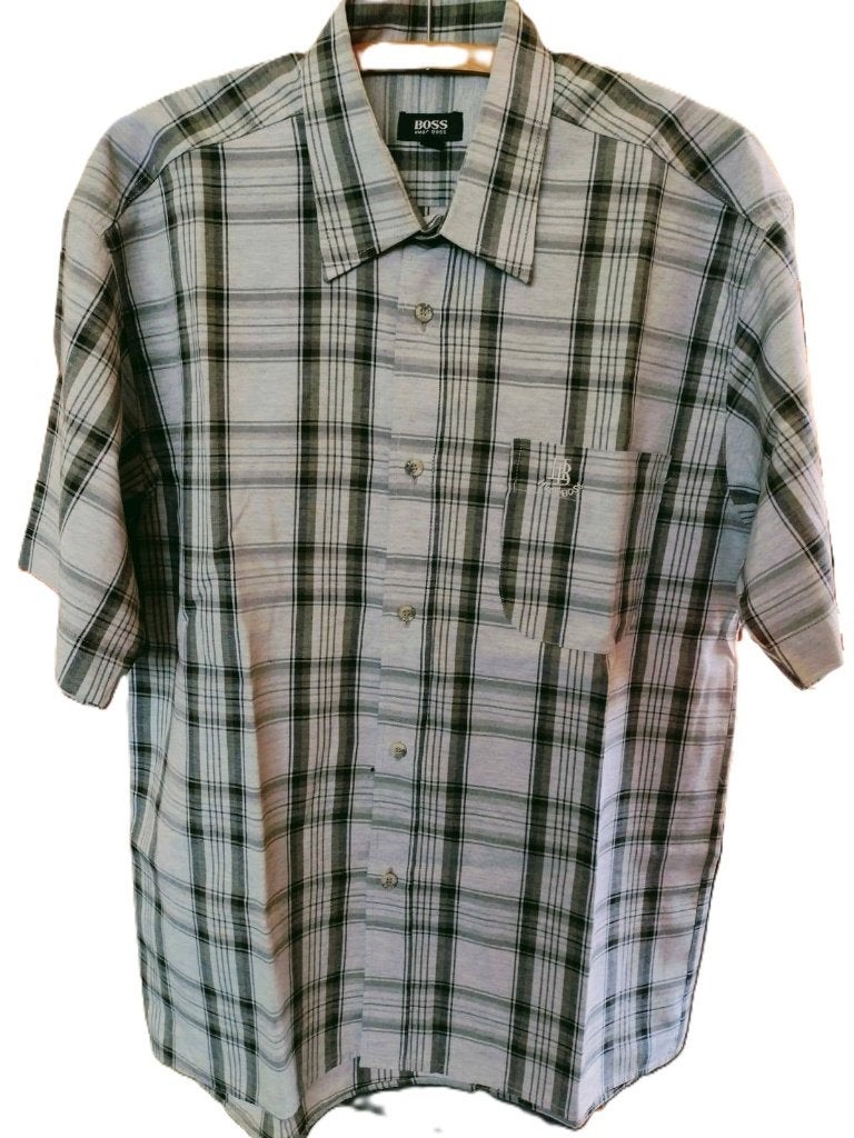 Chemise Boss - L/42 - 100 % coton - Jamais portée, Vêtements | Hommes, Chemises, Neuf, Tour de cou 41/42 (L), Multicolore, Envoi