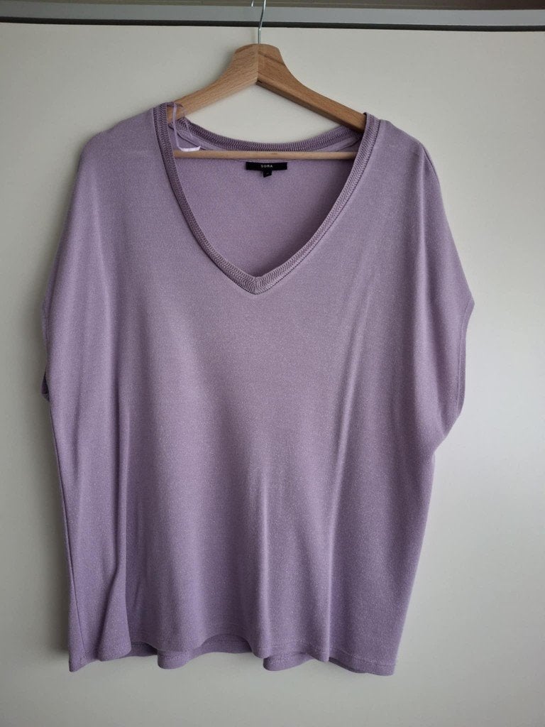 T-shirt dames Sora maat M, Kleding | Dames, T-shirts, Maat 38/40 (M), Paars, Ophalen of Verzenden, Sora by Jbc
