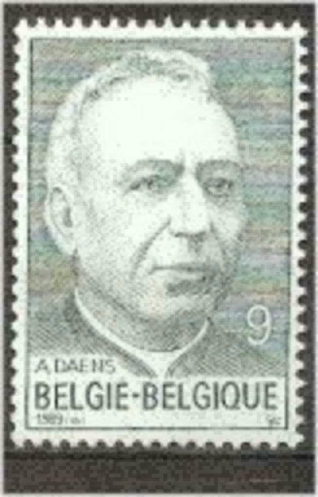 Belgique 1989 - Yvert 2347/OBP 2348 - Prêtre Adolf Daen (PF), Timbres & Monnaies, Timbres | Europe | Belgique, Envoi, Non oblitéré