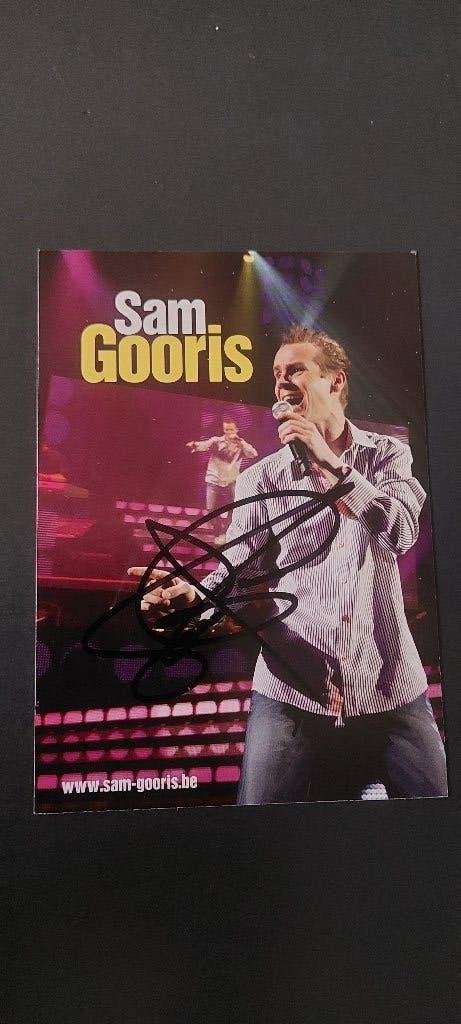 Handtekening Sam Gooris gesigneerd, Ophalen of Verzenden, Gebruikt, Gesigneerd