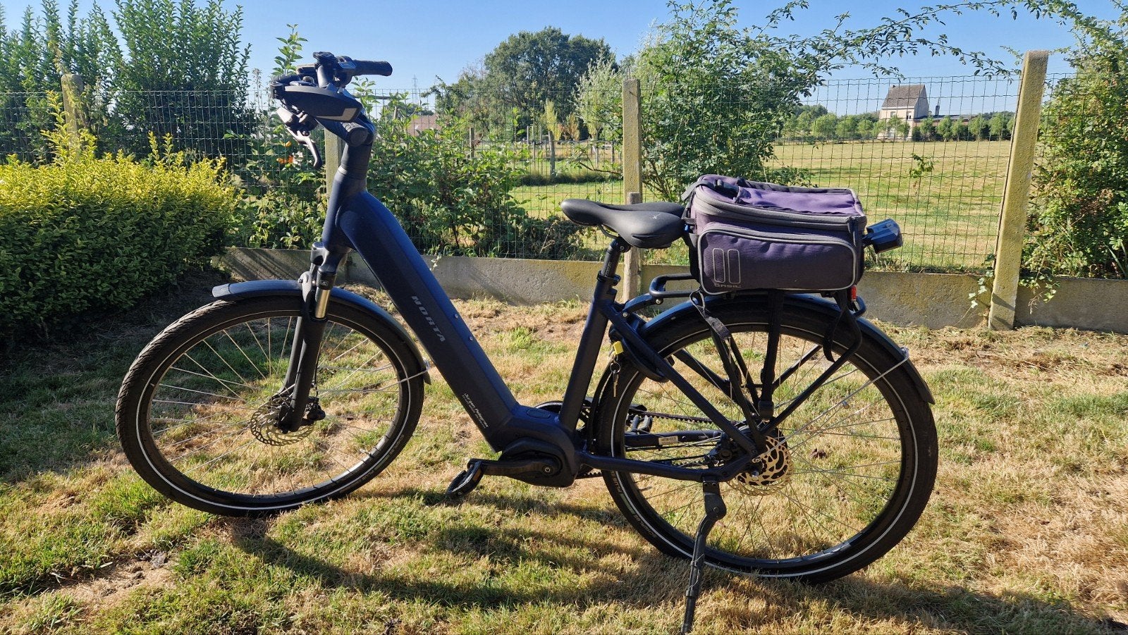 elektrische damesfiets NORTA B4040 blauw, Fietsen en Brommers, Zo goed als nieuw, 47 tot 51 cm, 50 km per accu of meer, Ophalen
