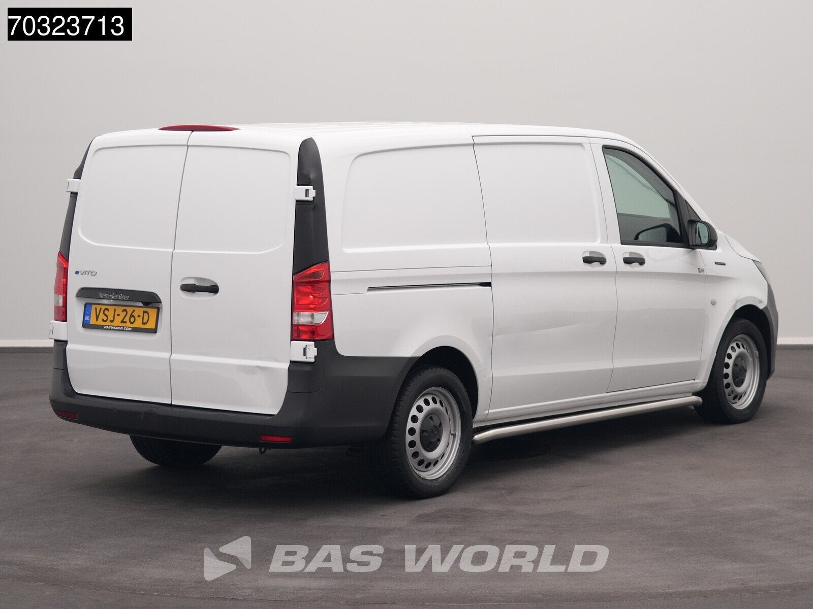 Mercedes eVito 112 Elektrisch 66kWh 256km WLTP L2H1 Airco Cr, Auto's, Automaat, Gebruikt, 116 pk, Wit