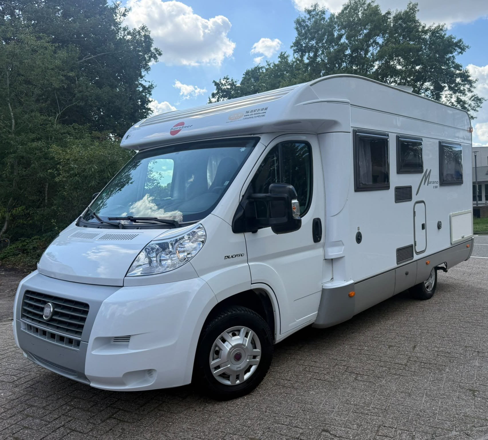 Fiat Ducato Bürstner Marano T580  2008 106.000 km, Antidémarrage, Ringverwarming, Fiat, 6 tot 7 meter