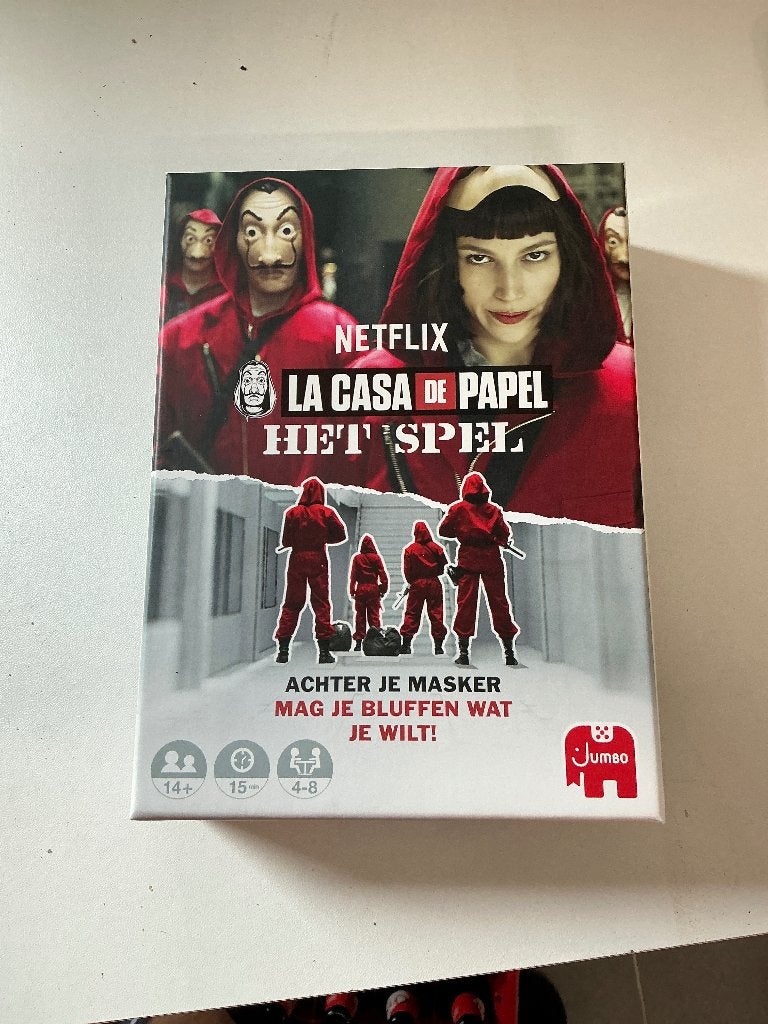 La casa de papel het spel, Hobby en Vrije tijd, Drie of vier spelers, Ophalen, Zo goed als nieuw, JUMBO