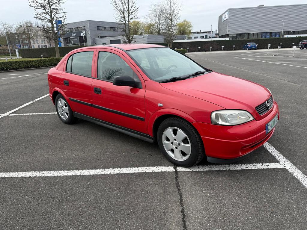 Opel Astra 2003 Automaat – Betrouwbaar & Rijdt Perfect, Autos, Opel, Rouge, Entreprise, 5 portes, Automatique
