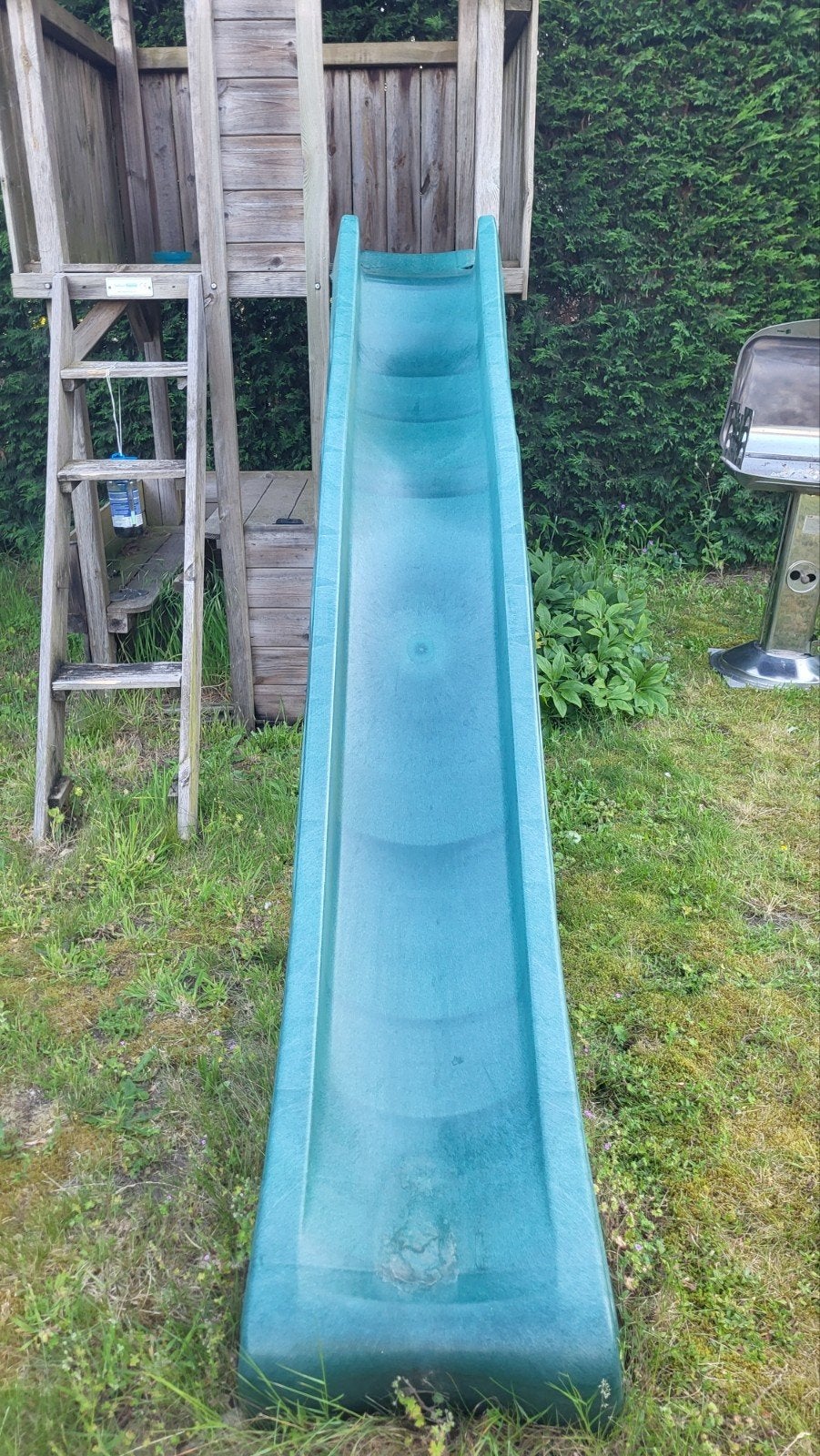 Glijbaan (zonder speeltoestel), Ophalen, Glijbaan