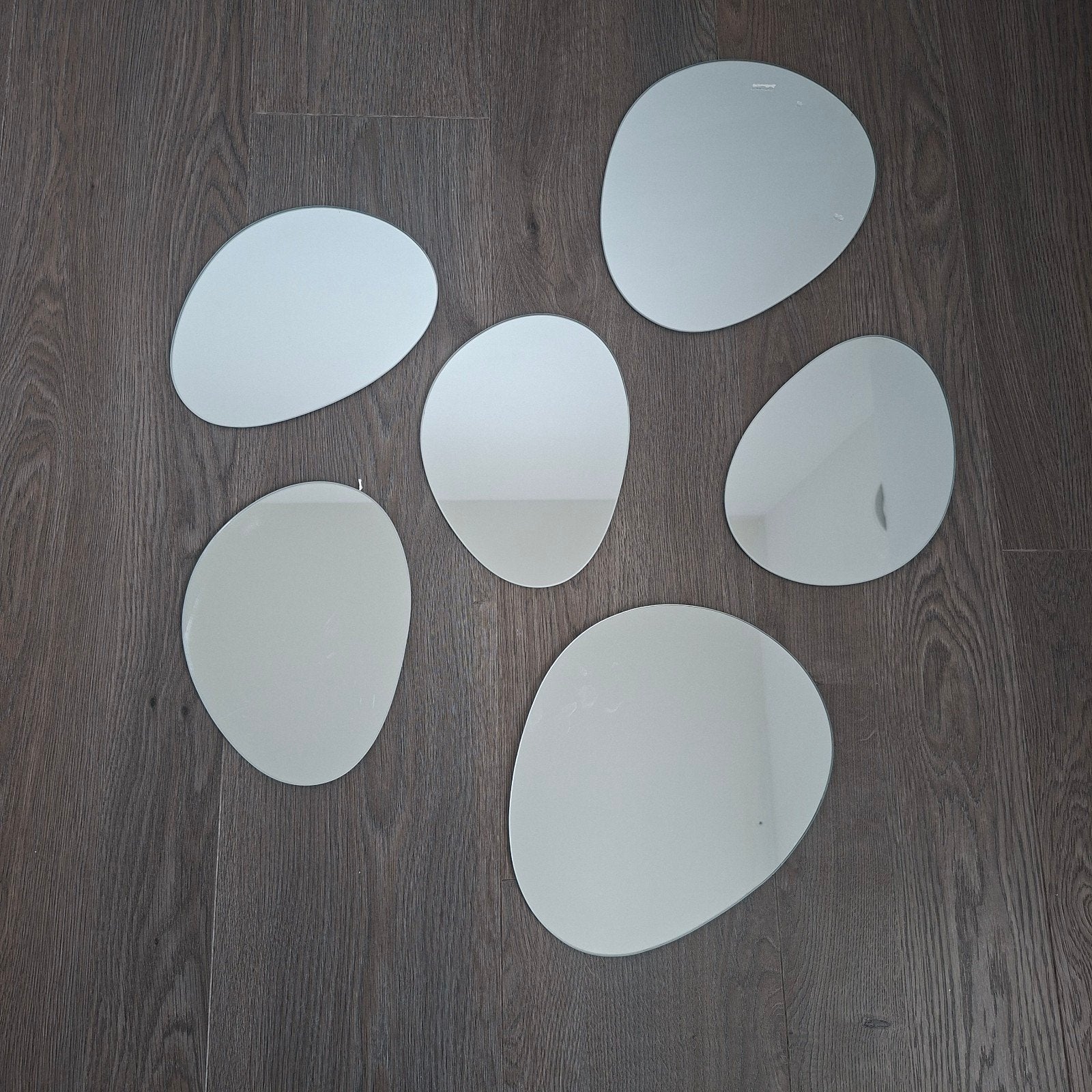6 ovale spiegels, Minder dan 50 cm, Ophalen of Verzenden, Zo goed als nieuw, Minder dan 100 cm