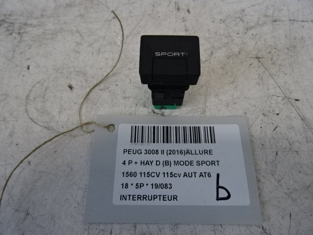 SCHAKELAAR Peugeot 3008 II (M4 / MC / MJ / MR) (9810617580), Gebruikt, Peugeot