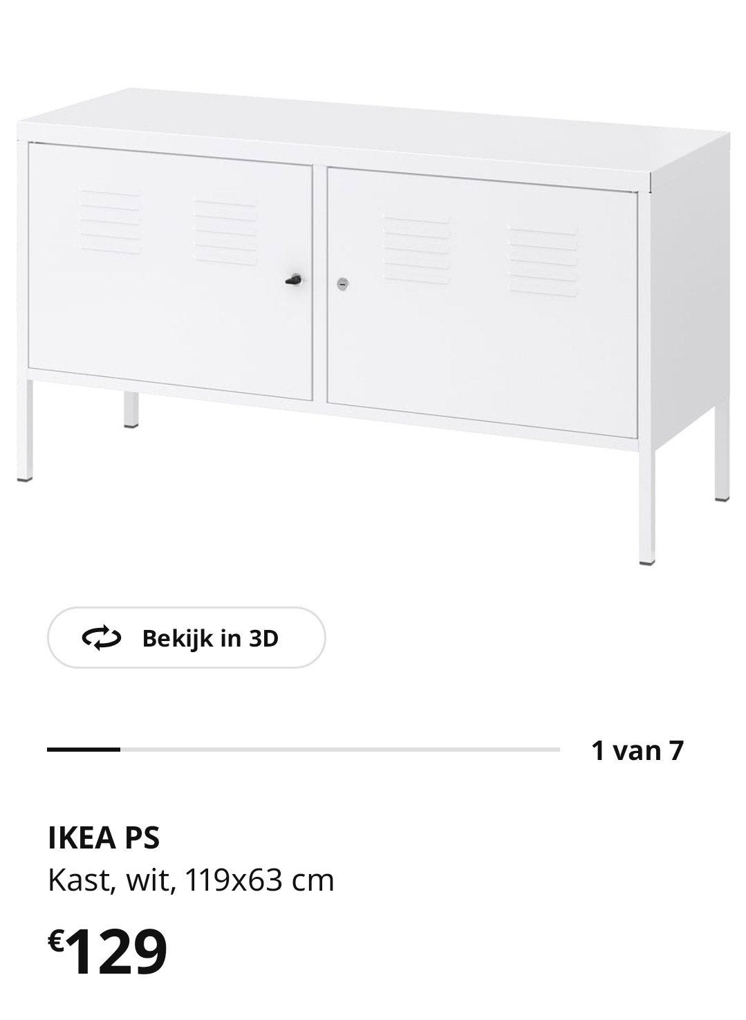 Ikea PS metalen locker 3 stuks beschikbaar, Ophalen