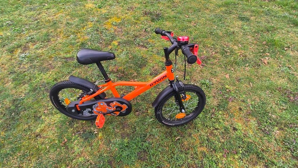 Kinderfiets 16", Fietsen en Brommers, Fietsen | Kinderfietsjes, Ophalen, B-twin, Zijwieltjes, 16 tot 20 inch