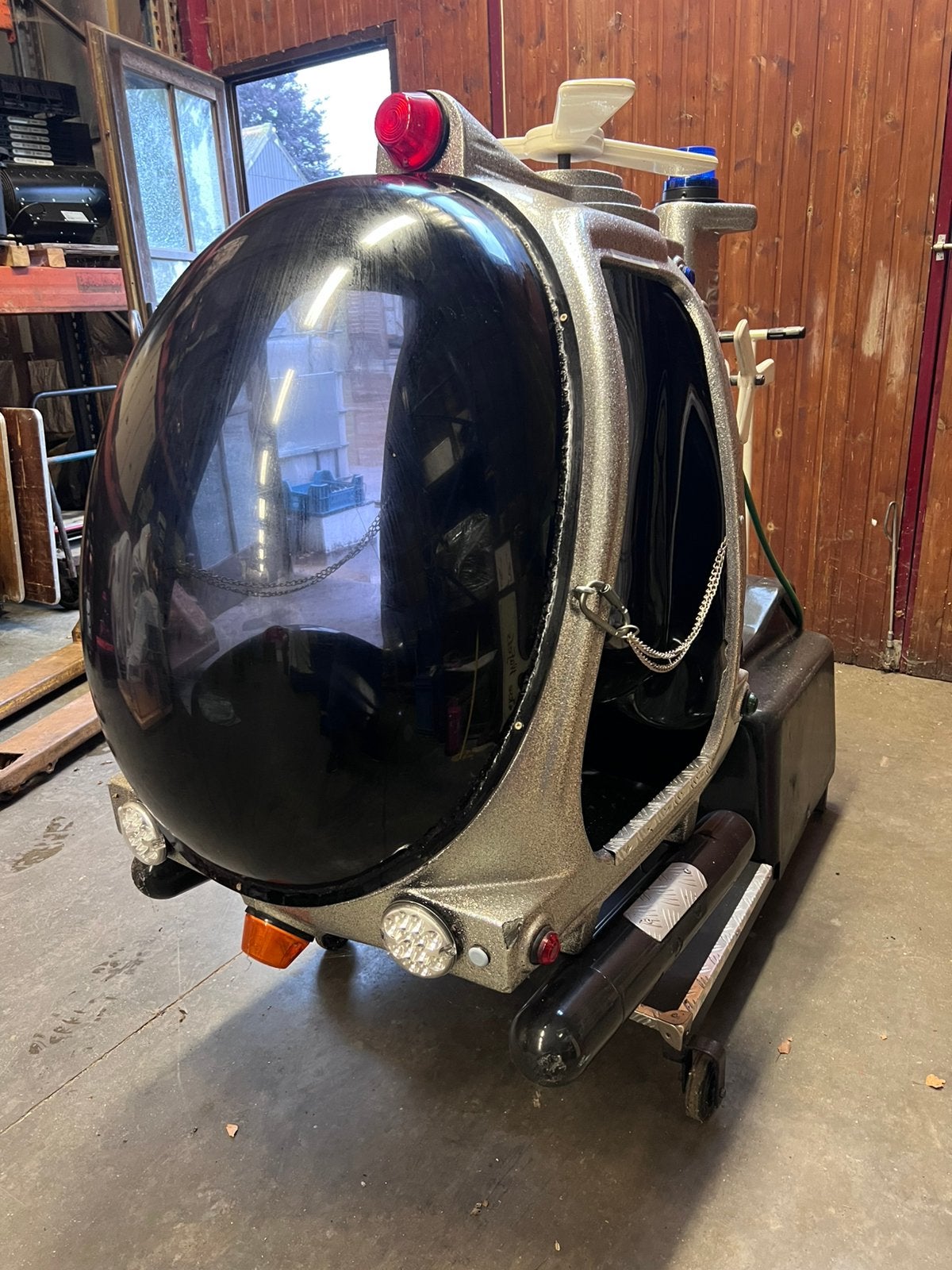 Kiddy ride helicopter, Ophalen