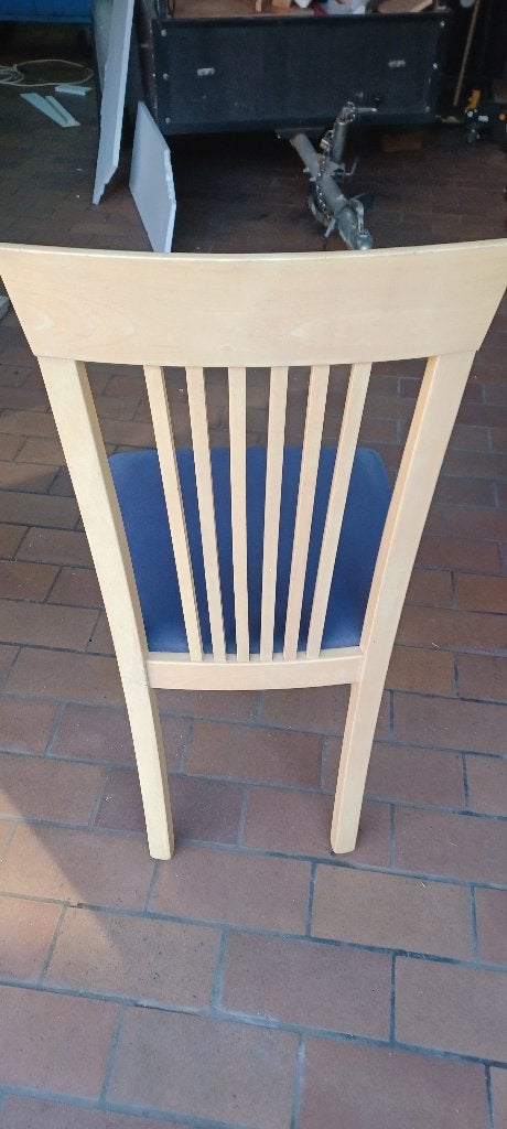 Stoelen, Ophalen, Hout, Gebruikt, Blauw