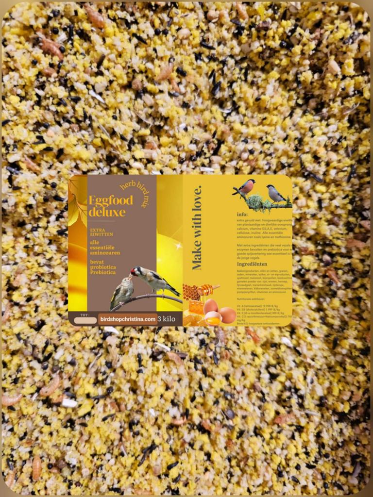 Eggfood Deluxe 3kg 21% Eiwitten ( Paardenbloem, Biergist, Zi, Dieren en Toebehoren, Ophalen