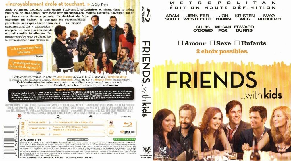 friends with kids (blu-ray) neuf, Cd's en Dvd's, Ophalen of Verzenden, Zo goed als nieuw, Drama