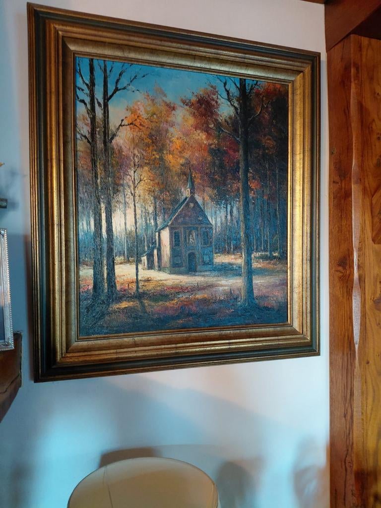 Schilderij buggenhout bos van Ben Colman.
Afmeting 60 breed, Antiek en Kunst, Ophalen