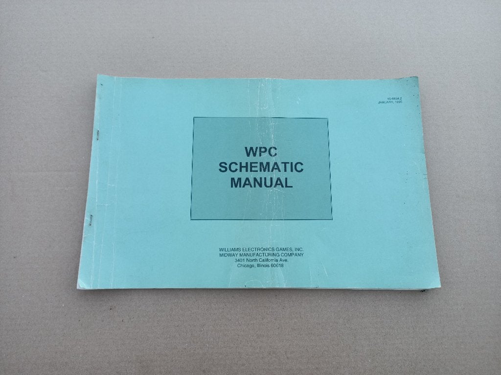 WPC Schematic Manual (Williams) Flipperkast 1995, Verzenden, Flipperkast, Williams