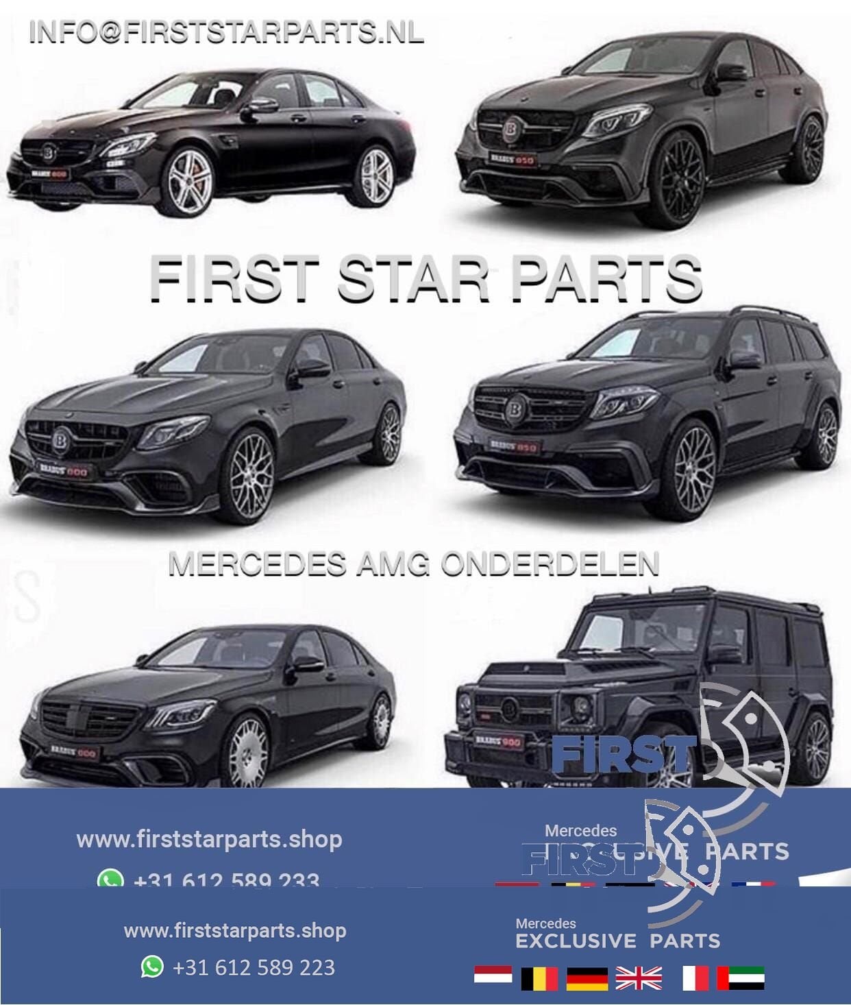 W205 FACELIFT AMG VOORBUMPER + GT GRIL 2021 Mercedes C Klass, Utilisé, -, Avant, -