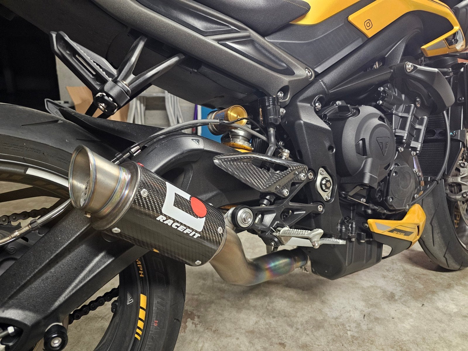 Triumph street triple 765rs racefit growler uitlaat, Motoren, Ophalen of Verzenden, Gebruikt