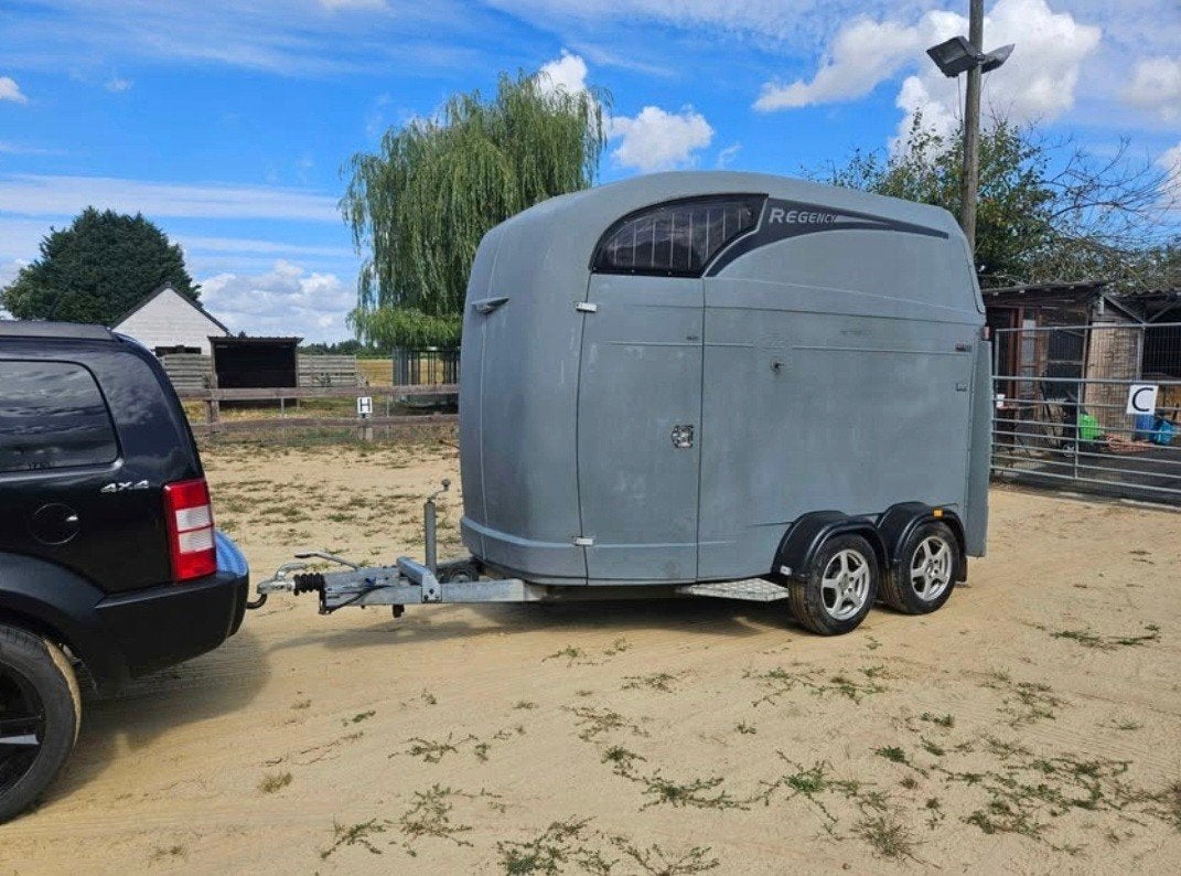 Van 2 chevaux, Animaux & Accessoires, Chevaux & Poneys | Semi-remorques & Remorques, Enlèvement, Comme neuf, Polyester, Remorque 2 chevaux