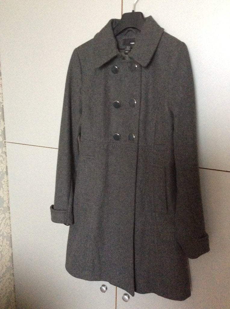 Manteau H&M 38/40, Gris, Enlèvement ou Envoi, Comme neuf, Taille 38/40 (M)