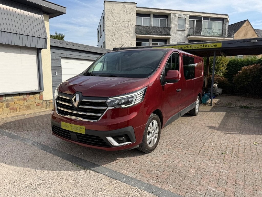 RENAULT TRAFIC *  2.0DCI * DUB CAB * AUT * L2 * 150PK * GPS, Auto's, Renault, Leder, Bedrijf, 5 deurs