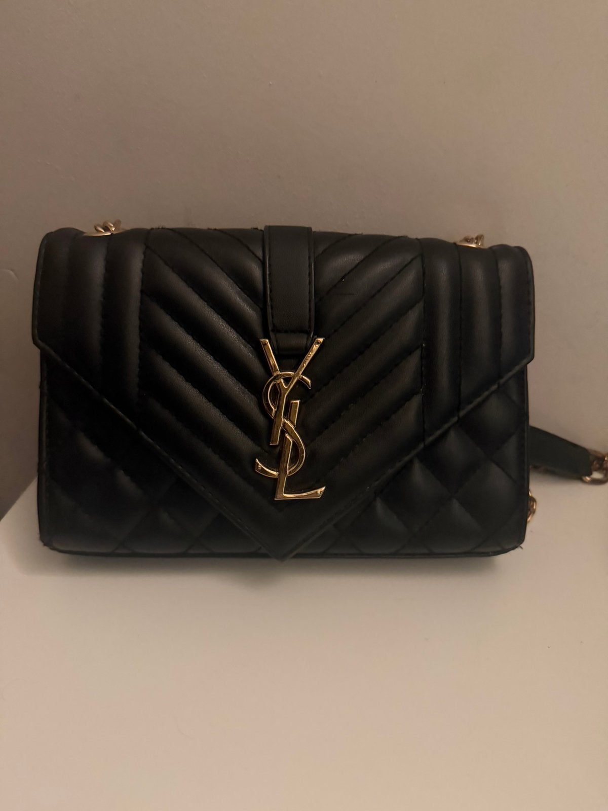 Handtas Ysl, Ophalen of Verzenden, Zo goed als nieuw, Zwart, Avondtasje