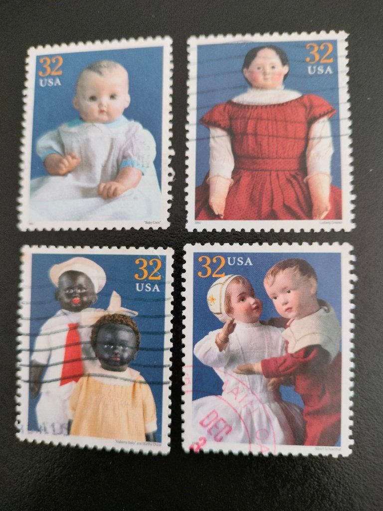 États-Unis 1997 - jouets anciens, poupées anciennes, Envoi, Affranchi, Amérique du Nord