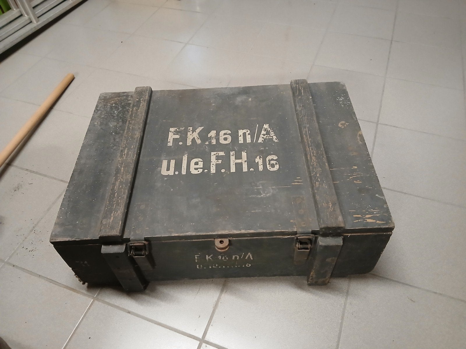 caisse à munitions armée allemande pour canons FH16, Enlèvement, Armée de terre, Caisse ou Géocache