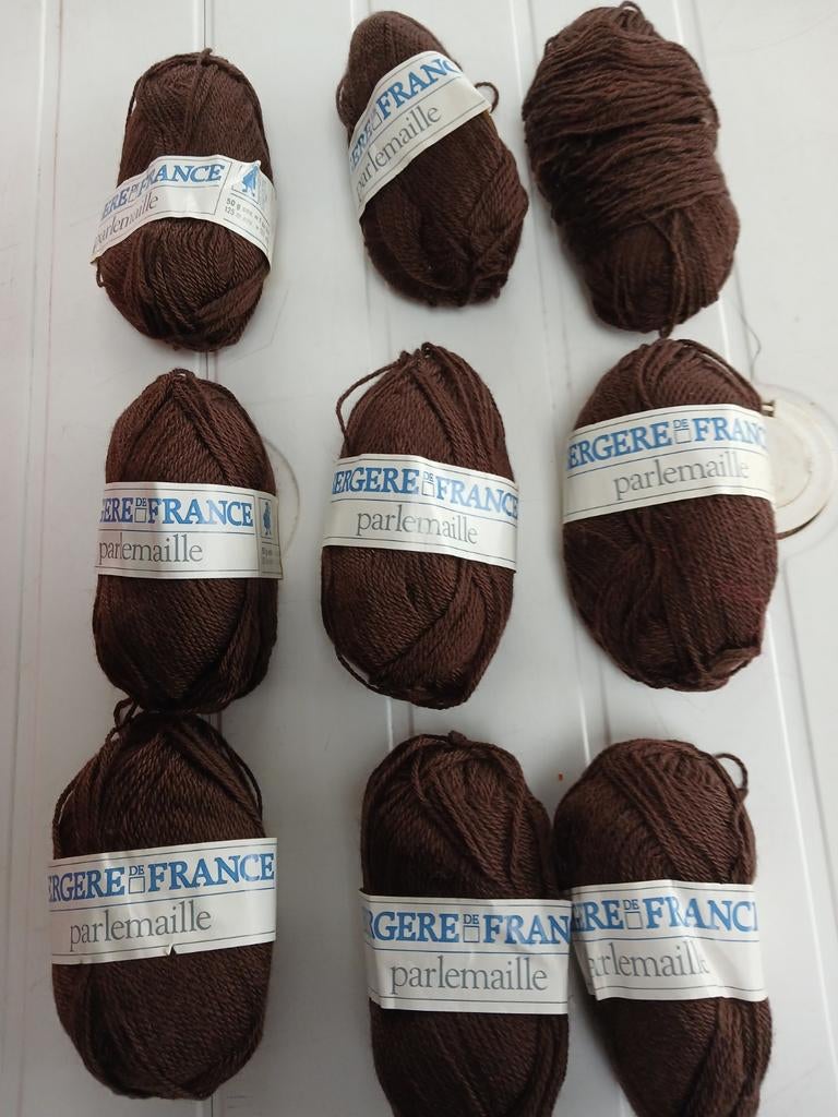 Bruine bolletjes wol Bergère de France parlemaille, Hobby en Vrije tijd, Breien en Haken, Nieuw, Breien of Haken, Ophalen of Verzenden