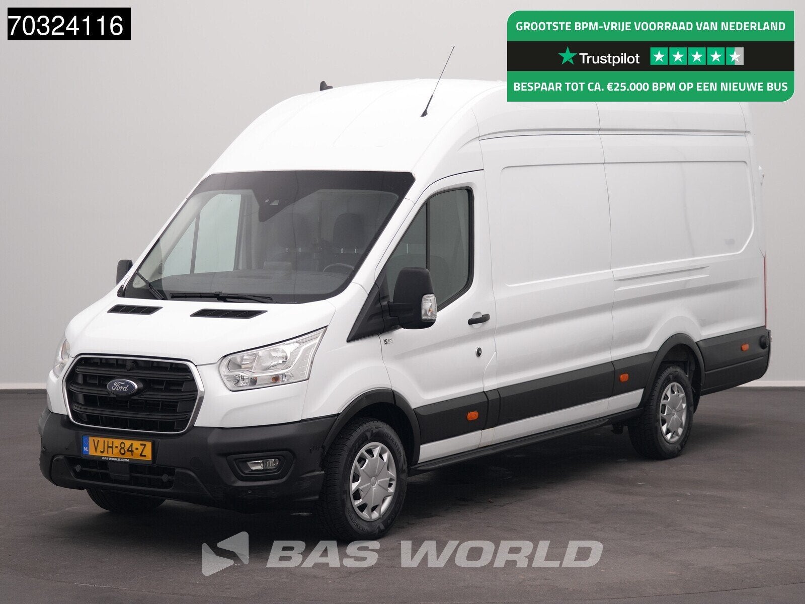 Ford Transit 170pk Automaat L4H3 Airco Cruise Camera Parkeer, Achat, Entreprise, 3 places, Diesel