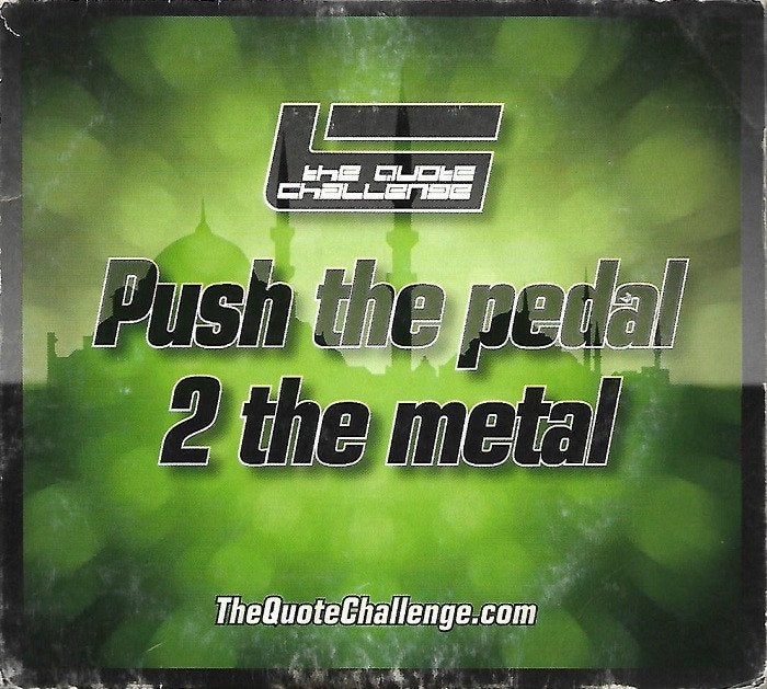 SALE--CD THE QUOTE CHALLENGE-Push The Pedal 2 The, Verzenden