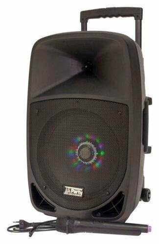 PARTY-12LED Mobiele box met Usb, Bt, Fm en Vhf Microfoon, TV, Hi-fi & Vidéo, Enlèvement ou Envoi, Neuf, Autres types
