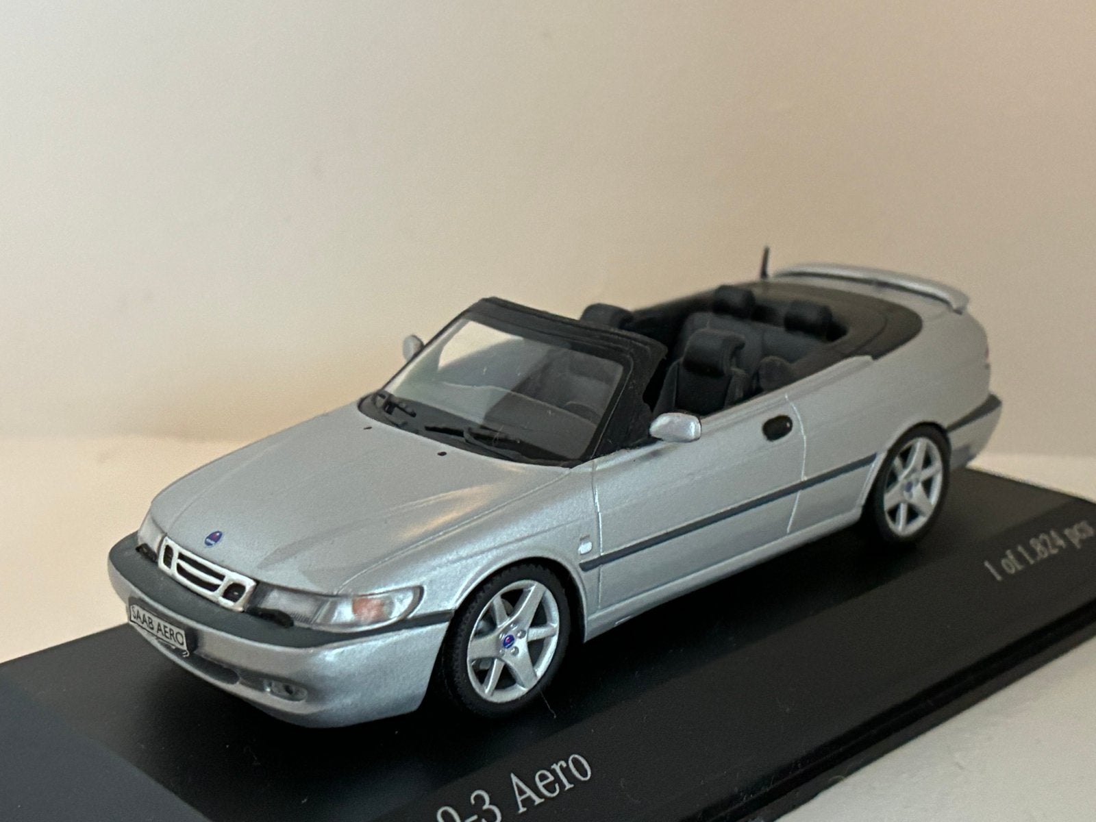 Saab 9-3 Cabrio Aero 2001 Minichamps, Hobby en Vrije tijd, Ophalen of Verzenden, Zo goed als nieuw, MiniChamps
