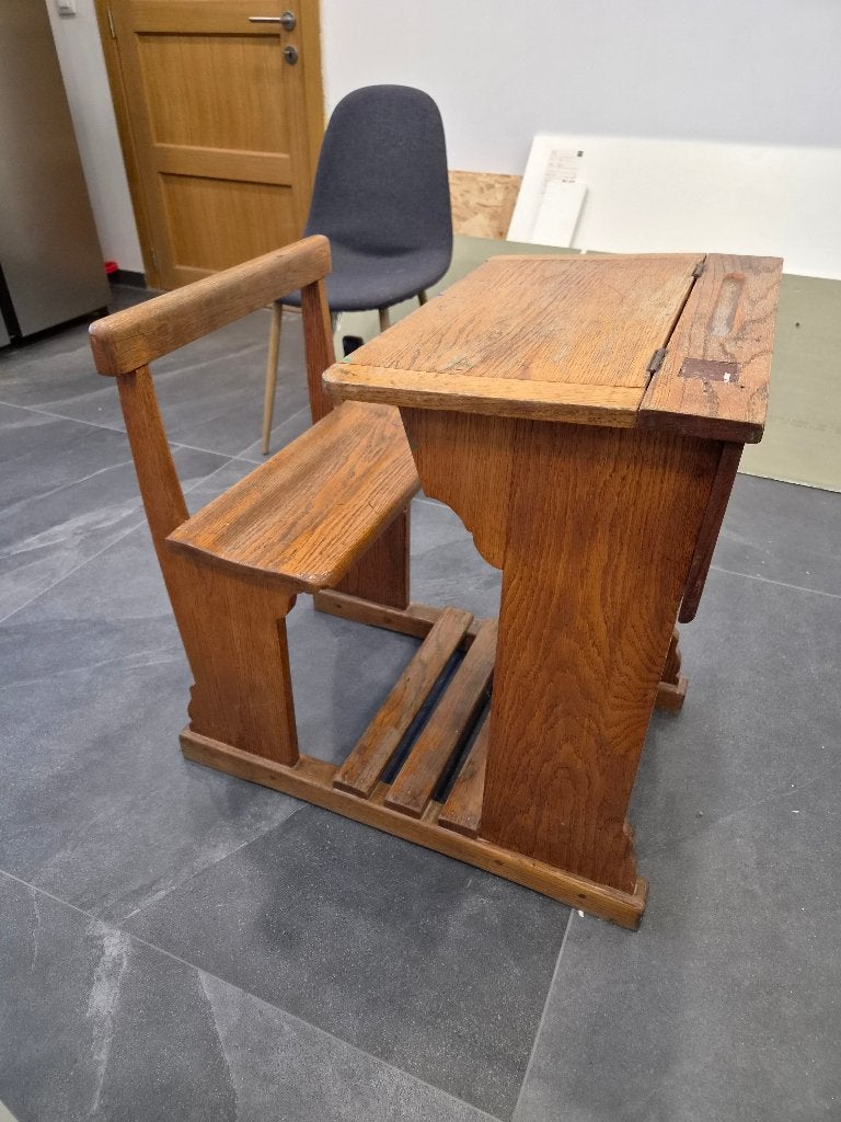 Banc écolier ancien, Antiquités & Art, Enlèvement