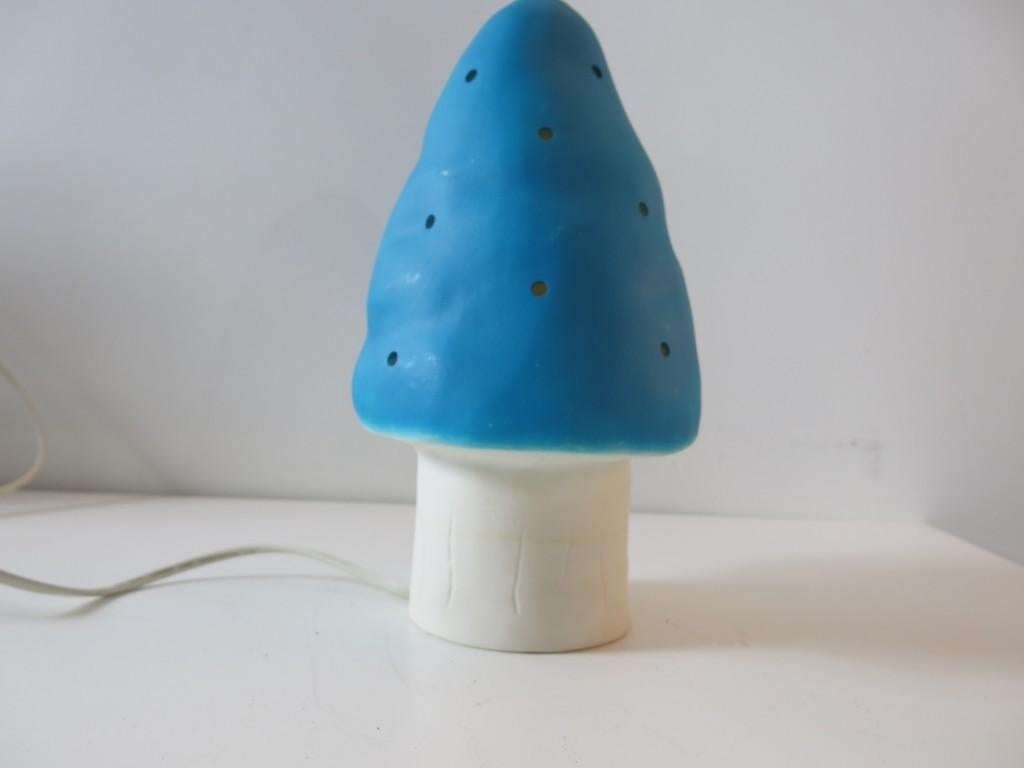 Heico blauwe paddenstoel lamp puntpaddestoel LED, Ophalen of Verzenden, Zo goed als nieuw, Lamp