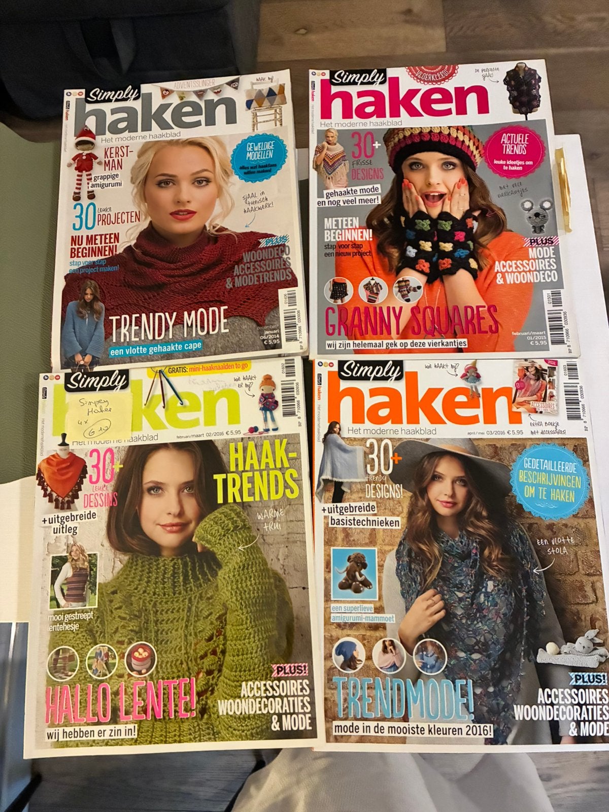 Simply haken, tijdschriften, vier stuks, Ophalen of Verzenden, Gebruikt, Haken