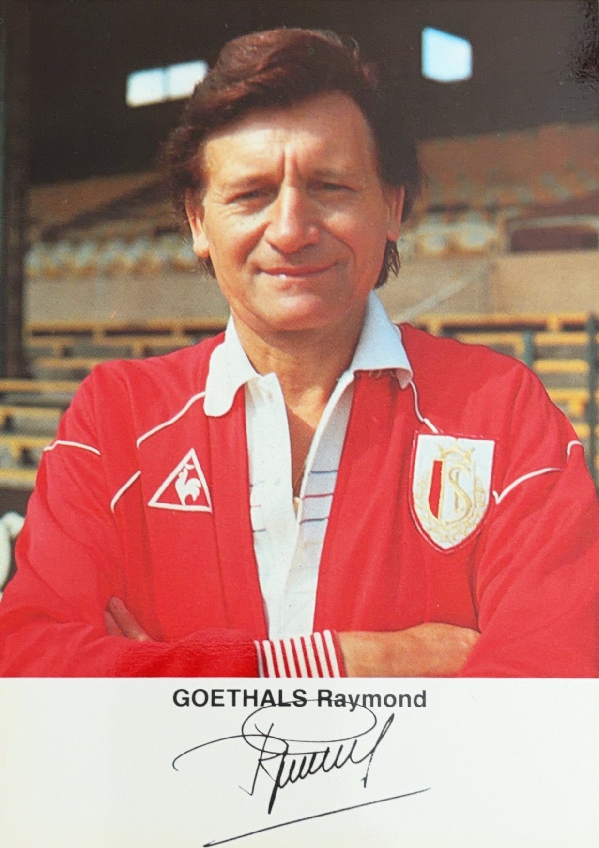 Fiche de joueur de Raymond Goethals - Standard Liège - 83/84, Enlèvement ou Envoi, Comme neuf, Cartes de joueur