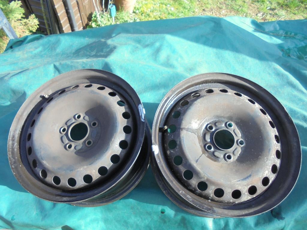 2 jantes métalliques de 17 pouces pour voitures Ford., Enlèvement, Utilisé, Avant, Ford