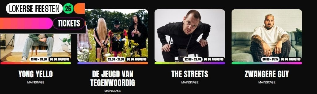 2 e-tickets Lokerse Feesten donderdag 6 augustus hip hop dag, Tickets en Kaartjes, Twee personen