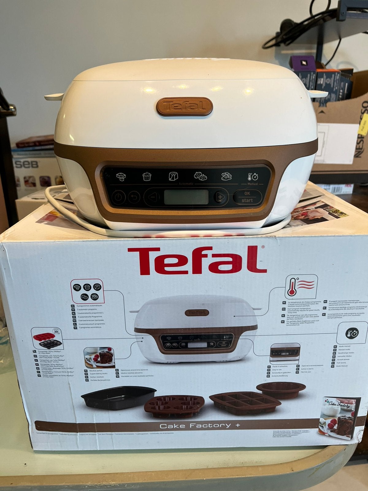 Tefal Cake Factory NOUVEAU, Enlèvement, Neuf, Blanc