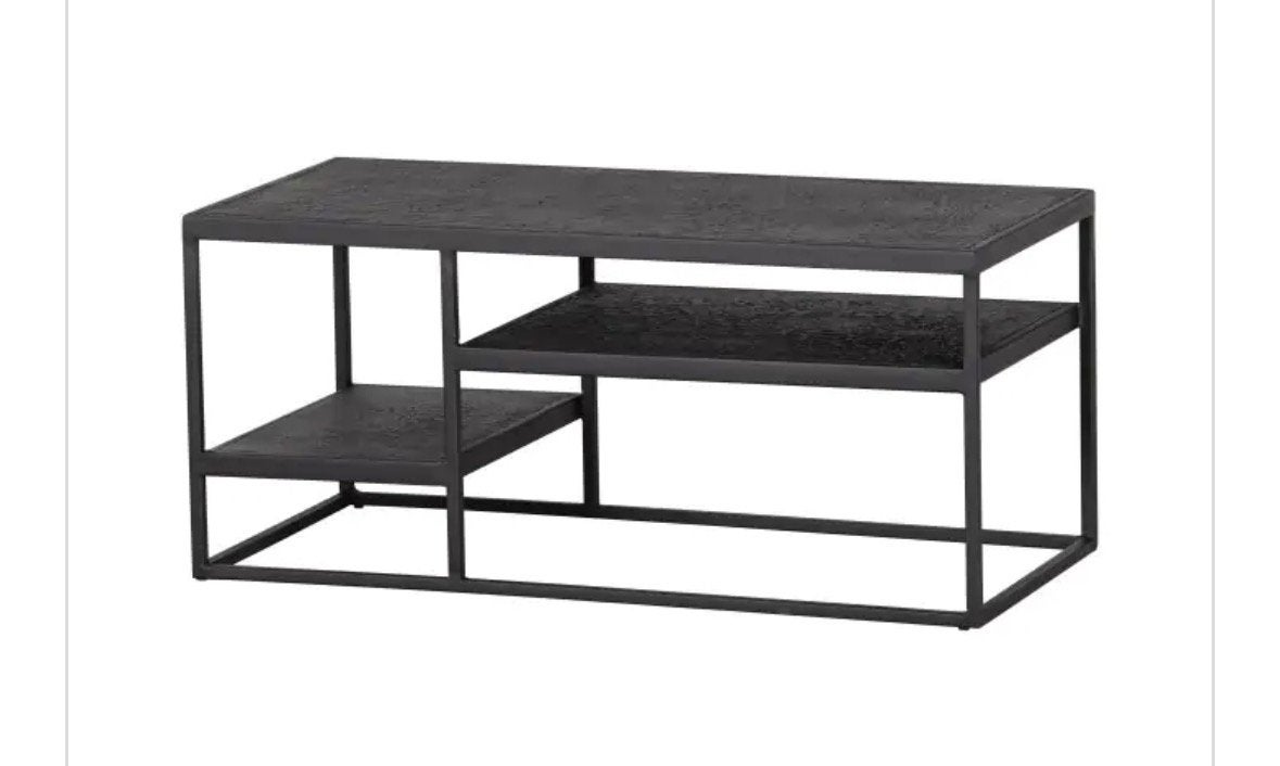 Metalen (buiten) salontafel nieuw 40x90x45 cm, Ophalen, Zo goed als nieuw