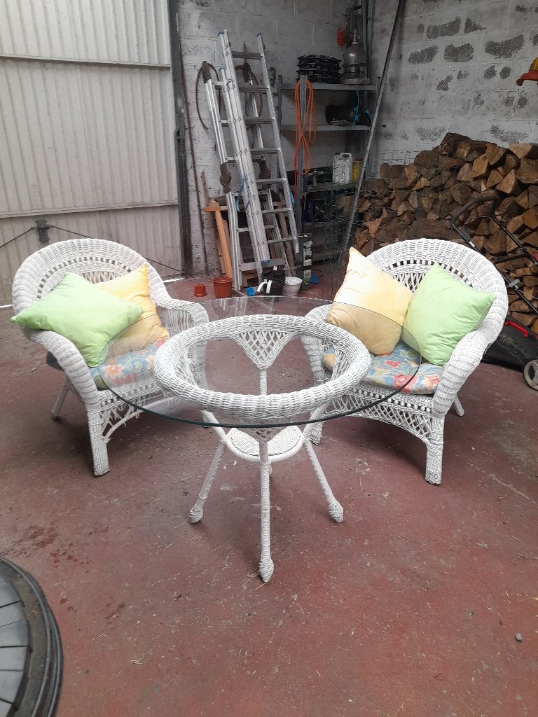 Salon de jardin, Jardin & Terrasse, Chaise, Osier, Enlèvement, Utilisé