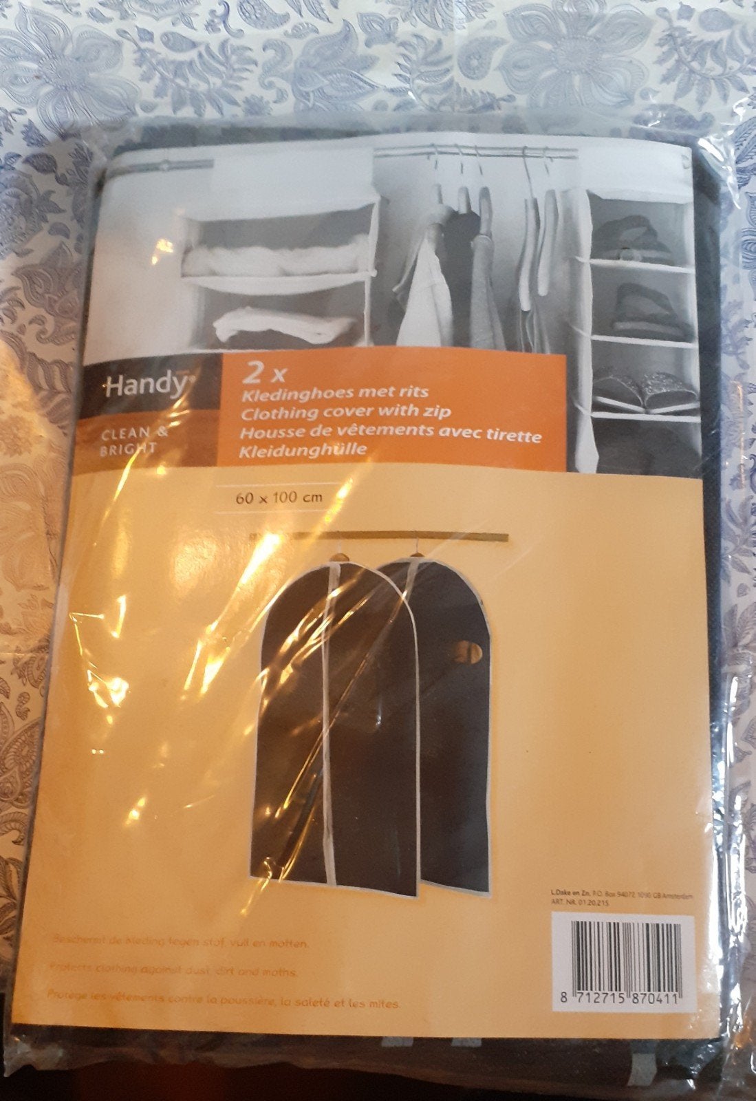 2 housses pour vêtements de 60 x100 cm en non tissé, Enlèvement ou Envoi